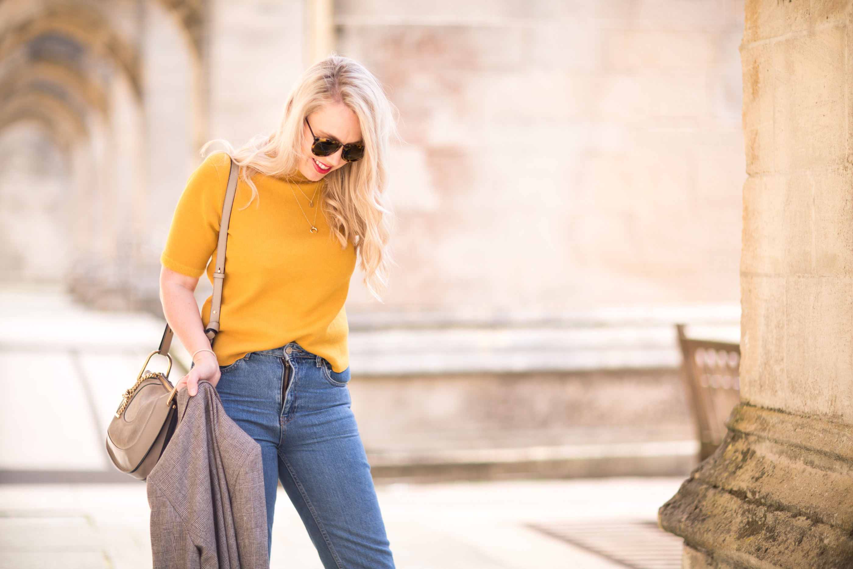 mustard yellow shirt outfit